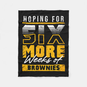 Funny Groundhog Day 6 More Weeks Of Sweet Treats Fleece Blanket