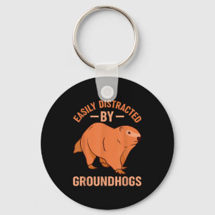 Funny Groundhog Day _ Happy Groundhog Day _2 Keychain