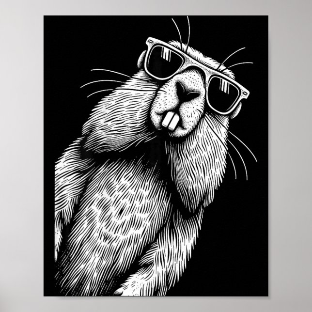 Funny Groundhog Lover Woodchuck Groundhog Day  Poster (Front)