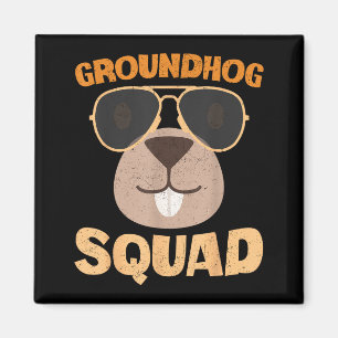 Funny Groundhog Squad Happy Groundhog Day 2025 _1 Magnet