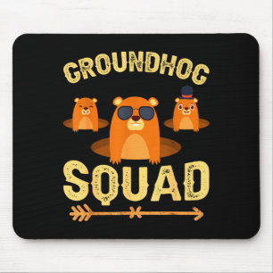 Funny Groundhog Squad Shirt Happy Groundhog Day 20 Mouse Pad