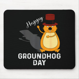 Funny Groundhog Tee For Happy Groundhog Day Lover Mouse Pad