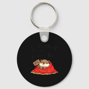 Funny Groundhog Wake Me Up When Winter Ends Ground Keychain