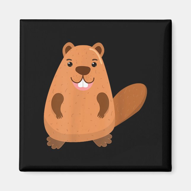 Funny Groundhogs Marmots Ground Squirrel Groundhog Magnet (Front)