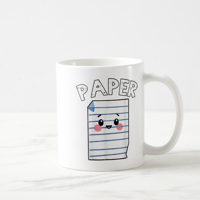 Funny Group Halloween Outfit - Rock Paper Scissors Coffee Mug (Right)