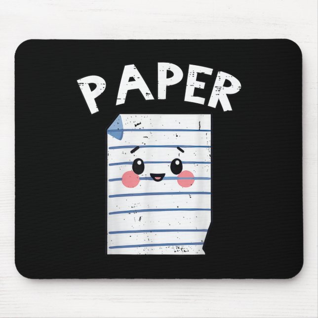 Funny Group Halloween Outfit - Rock Paper Scissors Mouse Pad (Front)