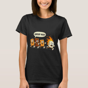 Funny group hug marshmallow campfire smores T-Shirt