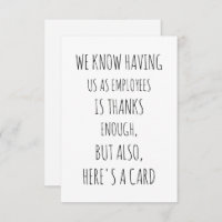 Funny Group Work Card - Card for Boss - Boss's Day