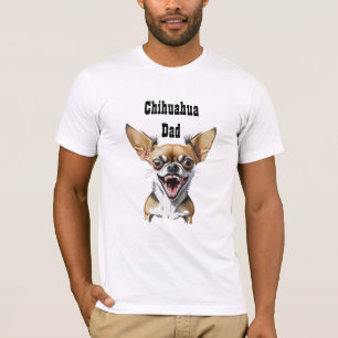Funny Growling Chihuahua Dog Humor Chi Dad T-Shirt