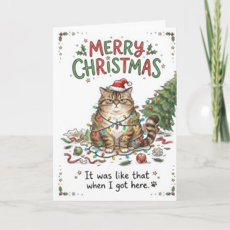 Funny Grumpy Cat Christmas – It Was Like That Card