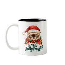 Funny Grumpy Cat Christmas Mug Gift
