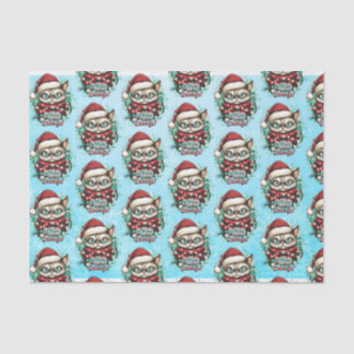 Funny Grumpy Cat Christmas Tissue Paper