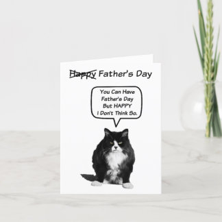 Funny Grumpy Cat Father's Day Card