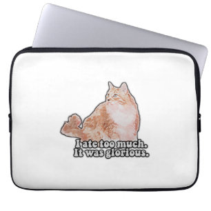 Funny grumpy cat meme for cat and kitty lovers laptop sleeve
