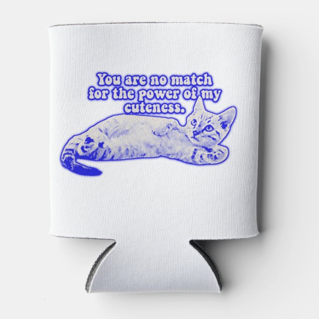 Funny grumpy cat meme for kitten and cat lovers can cooler (Front)