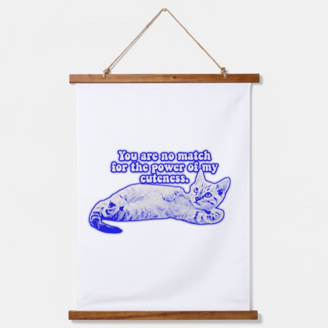 Funny grumpy cat meme for kitten and cat lovers  hanging tapestry (Front)