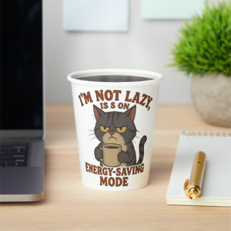 Funny Grumpy Cat Paper Cup Wrap