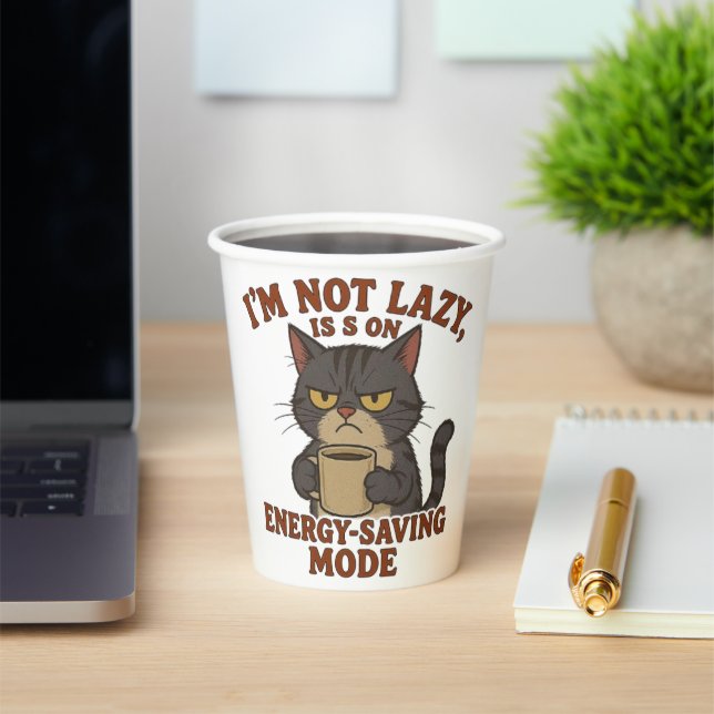 Funny Grumpy Cat Paper Cup Wrap (Insitu)