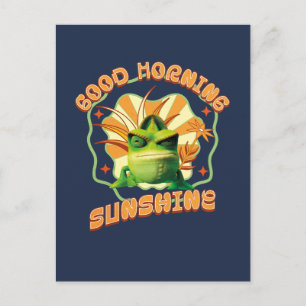 Funny Grumpy Chameleon Morning Humour Postcard