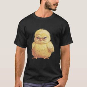 Funny Grumpy Chicken Chick Bird Animal Lover Gift T-Shirt