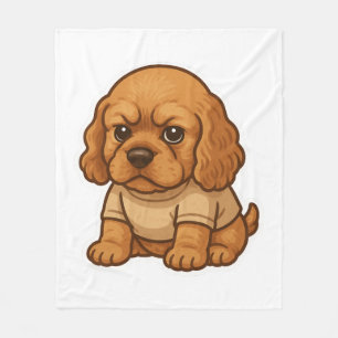 Funny Grumpy Dog Personalized Gift Custom T-shirt Fleece Blanket