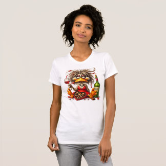 Funny Grumpy Duck Wine & Chocolate T-Shirt – Cute