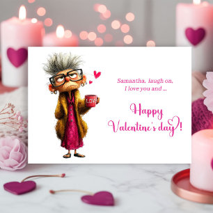 Funny Grumpy Old Lady Valentine Card Humor
