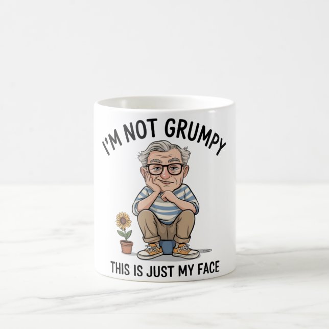 Funny/Grumpy Old Man Coffee Mug (Center)