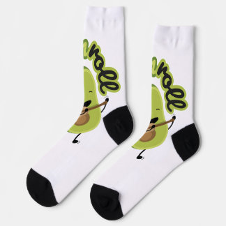 Funny Guac and Roll Avocado Socks