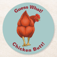 Funny Guess What Chicken Butt Red Hen
