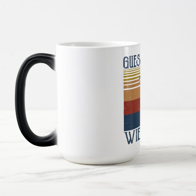 Funny Guess What Wiener Butt Gift Dachshund Love Magic Mug (Left)