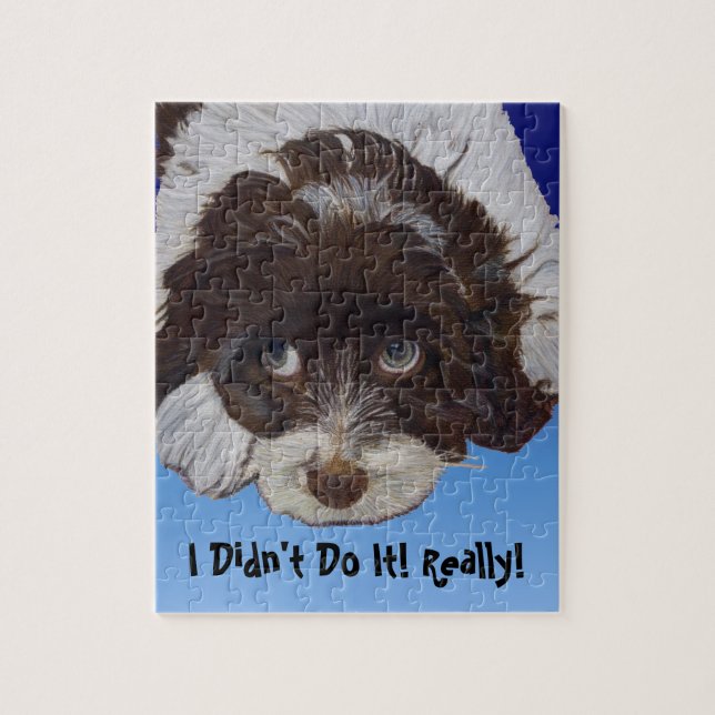 Funny Guilty Cocker Spaniel Jigsaw Puzzle (Vertical)