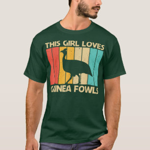 Funny Guinea Fowl Design For Girls Women Guinea He T-Shirt