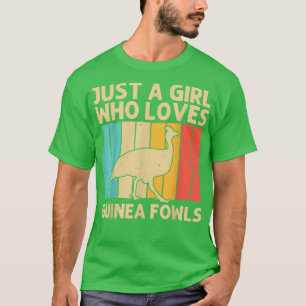 Funny Guinea Fowl For Girls Kid Bird Lover Chicken T-Shirt