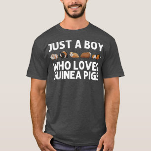 Funny Guinea Pig Art For Boys Kids Rodent Animal G T-Shirt