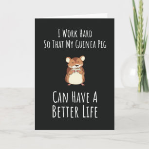 Funny Guinea Pig Cards Pet Owner Lover Humor