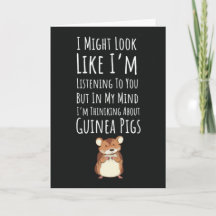Funny Guinea Pig Cards Pets Lover Animal Humor