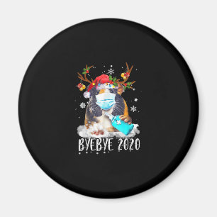 Funny Guinea Pig Christmas Face Mask Bye Bye 2020 Magnet