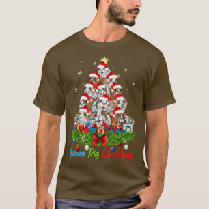 Funny Guinea Pig Christmas Lights Tree Ornament De T-Shirt