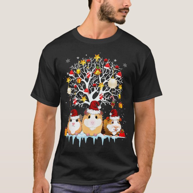 Funny Guinea Pig Christmas  T-Shirt (Front)