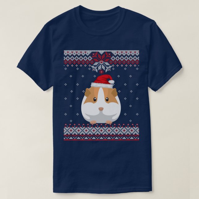 Funny Guinea Pig Christmas Ugly Sweater Guinea Pig (Design Front)