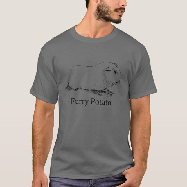 Funny Guinea Pig Furry Potato Wrong Animal Name St T-Shirt (Front)