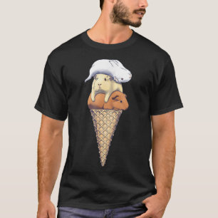 Funny Guinea Pig Ice Cream T-Shirt
