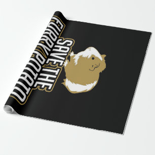Funny Guinea Pig Lovers   Save The Furry Potato Wrapping Paper