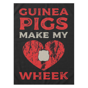 Funny Guinea Pig Make My Wheek Tablecloth