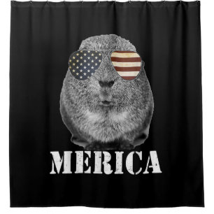 Funny Guinea Pig Merica Patriotic Usa Flag Glasses