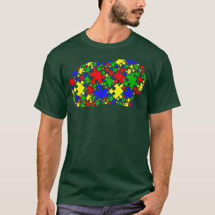 Funny Guinea pig Puzzle Animals Lover Autism Aware T-Shirt