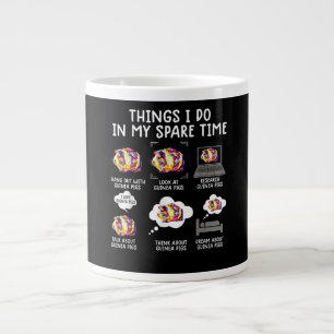 Funny Guinea Pig Things I Do In My Spare Time Large Coffee Mug
