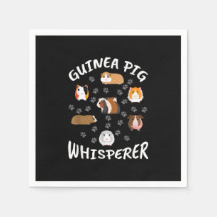 Funny Guinea Pig Whisperer Lovers Napkin