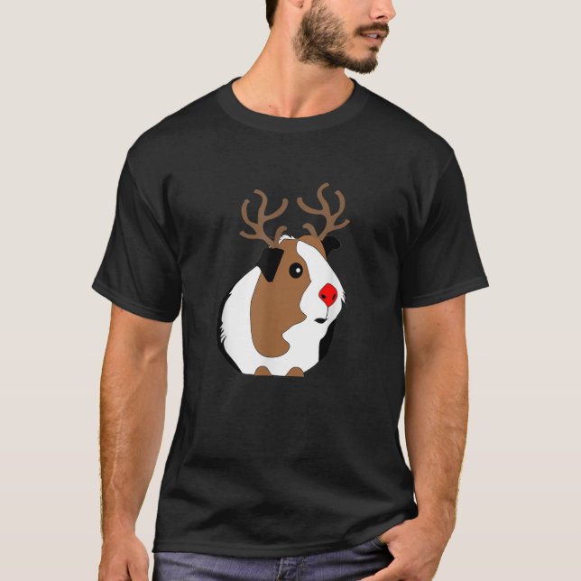Funny Guinea Pig Xmas Guinea Pig Christmas Gift  T-Shirt (Front)